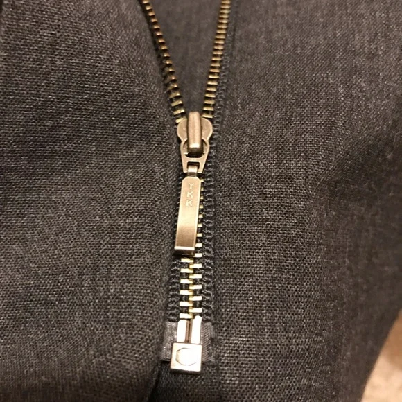 Valerie Stevens Petites Collection Gray Wool Zip Front Long Sleeve Jacket NWOT - Picture 5 of 15